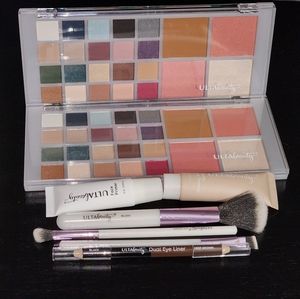 🩷 Valentines Makeup Set 🩷 Ulta Beauty 2 Palettes Plus Primer, Liner, & Brushes
